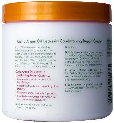 Cantu shea butter argan oil leave-in conditioning repair cream – Repair Cream mit Arganöl ohne Spülung – 340g