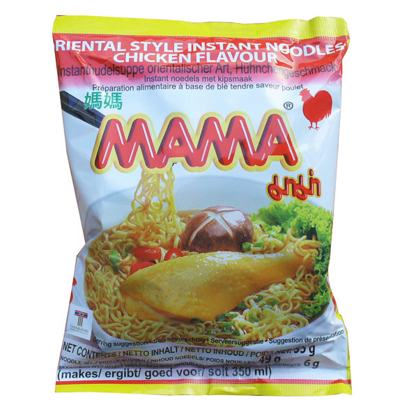 Mama instant instant noodles chicken flavour – nouilles instantanées au goût de poulet – 55g