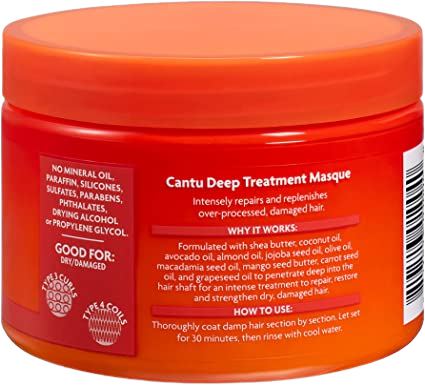 Cantu shea butter deep treatment masque for natural curls, coils and waves – masque pour cheveux – Tiefenbehandlung Haarmaske – 340g