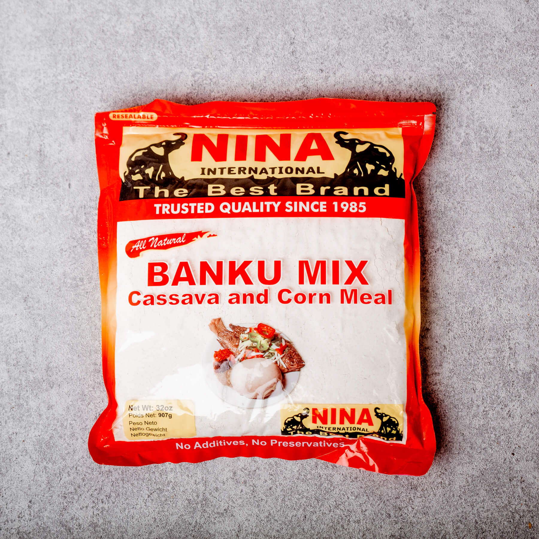 Banku mix – farine de maïs et manioc – 907g