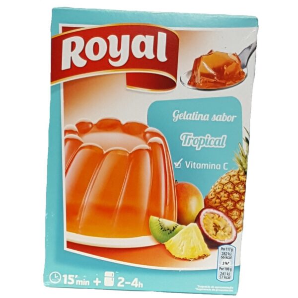 Royal gelatina sabor tropical  – gélatine aux fruits tropicaux (2x57g) – 114g
