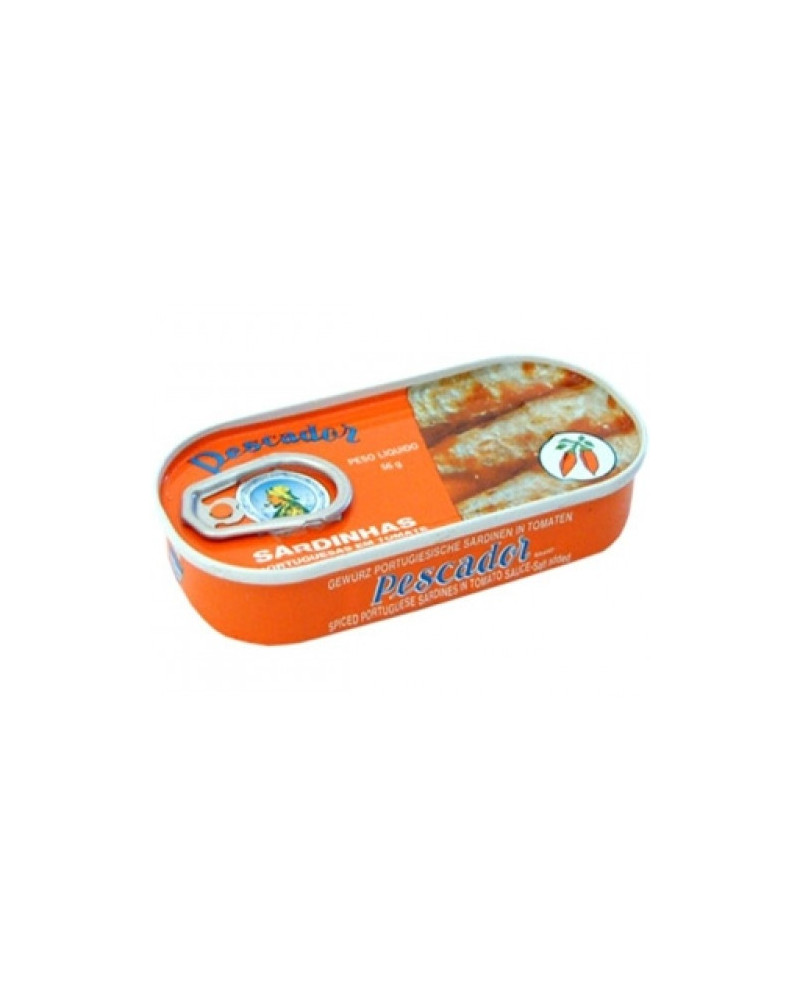 Pescador sardinhas em tomate com molho picante – sardines à la sauce tomate pimentée – 56g