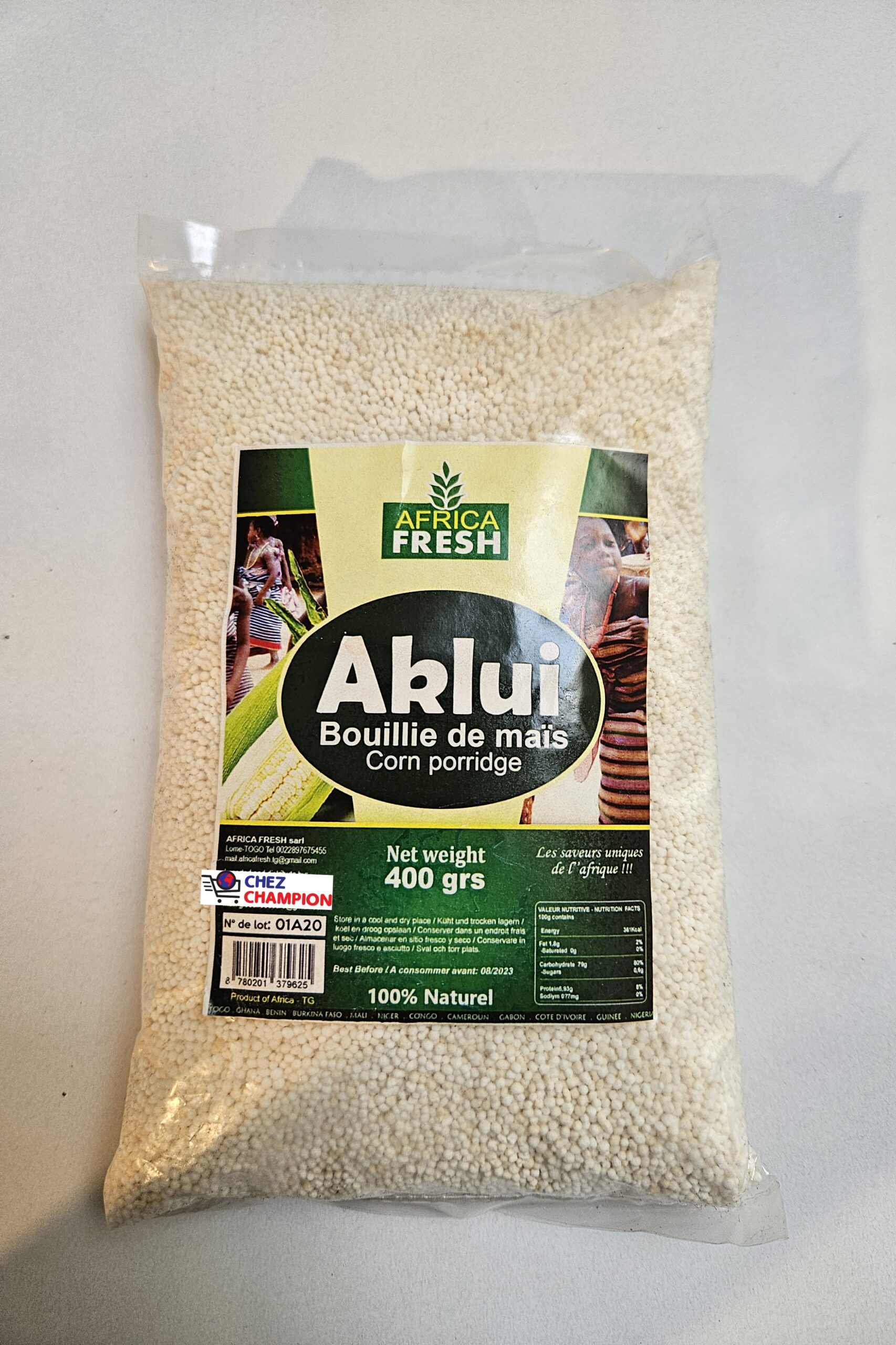 Aklui – bouillie de maïs – corn porridge – 400g