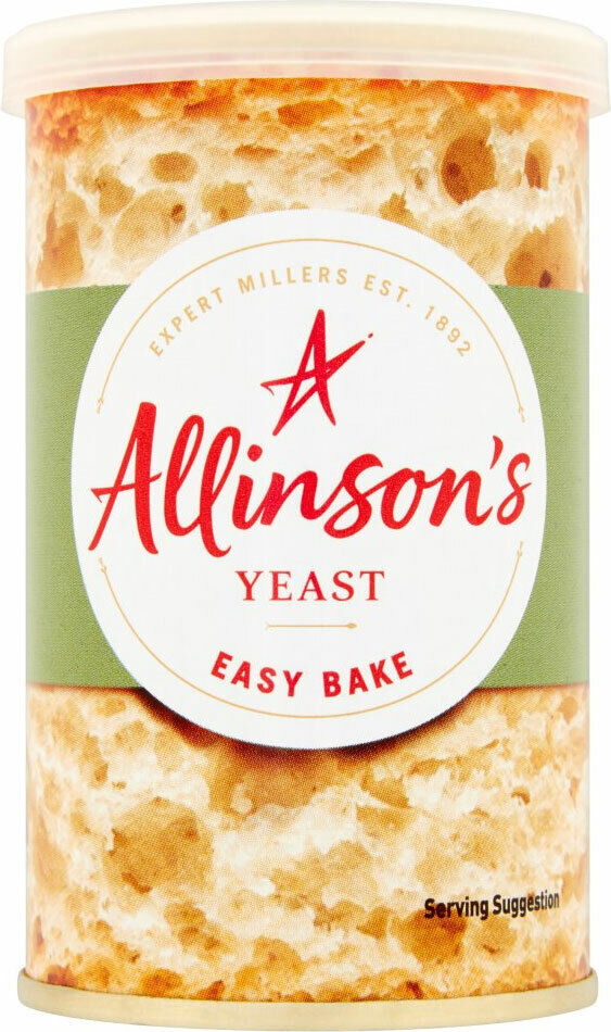 Allinson’s yeast easy bake – levure en boîte – 100g