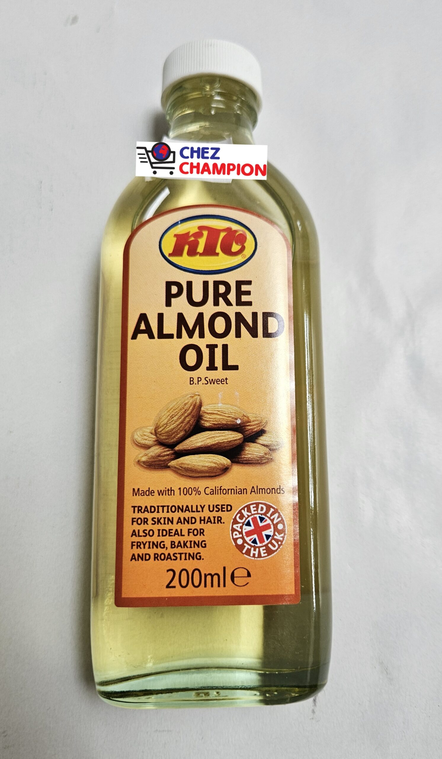 KTC pure almond oil – huile d’amande – 200ml