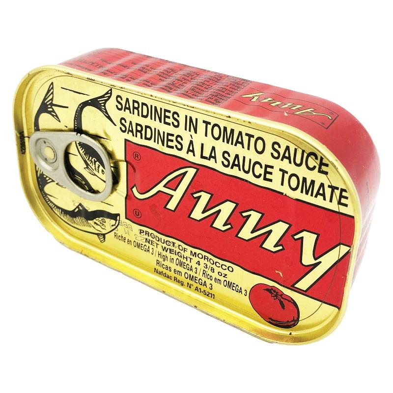 Anny sardines in tomato sauce – sardines à la sauce tomate – 125g