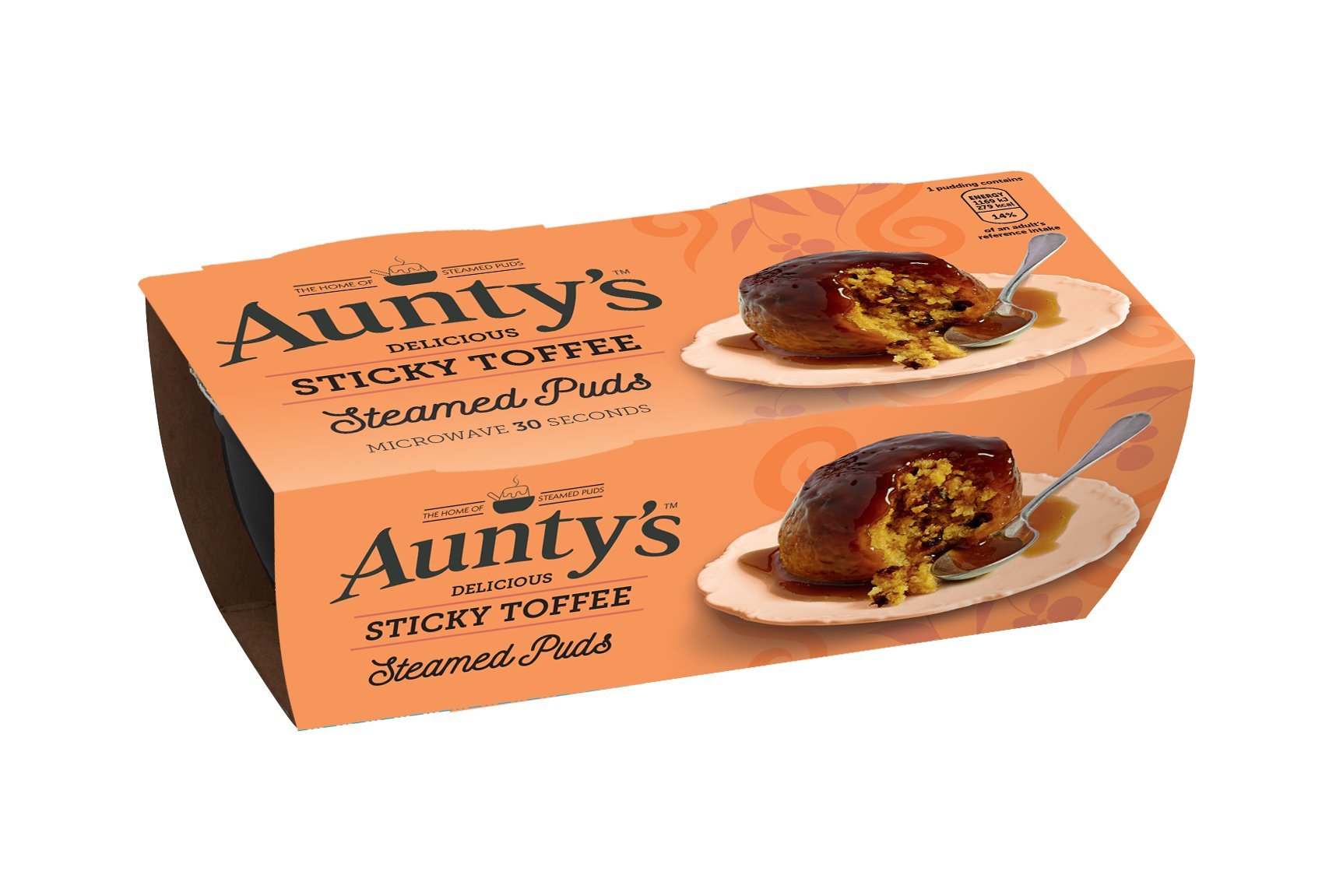 Aunty’s sticky toffee steamed puds – puddings cuits au caramel – 2x95g