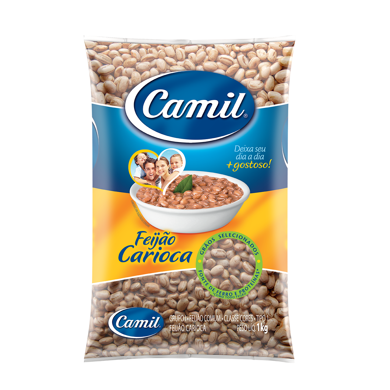 Camil carioca beans – frijol carioca – haricots bruns – feijo carioca – 1kg