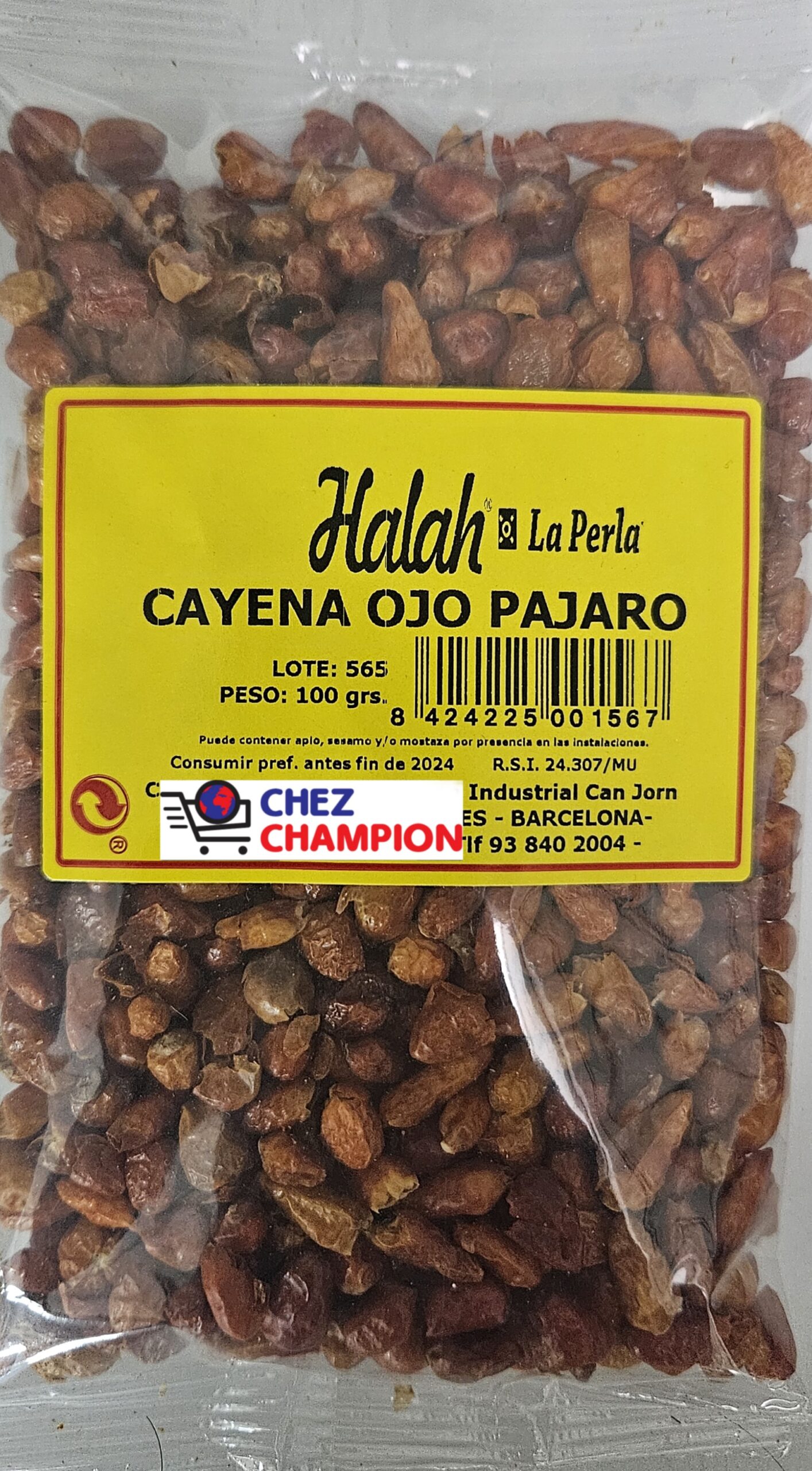 Halah cayena ojo pajaro – piment cayenne – 100g
