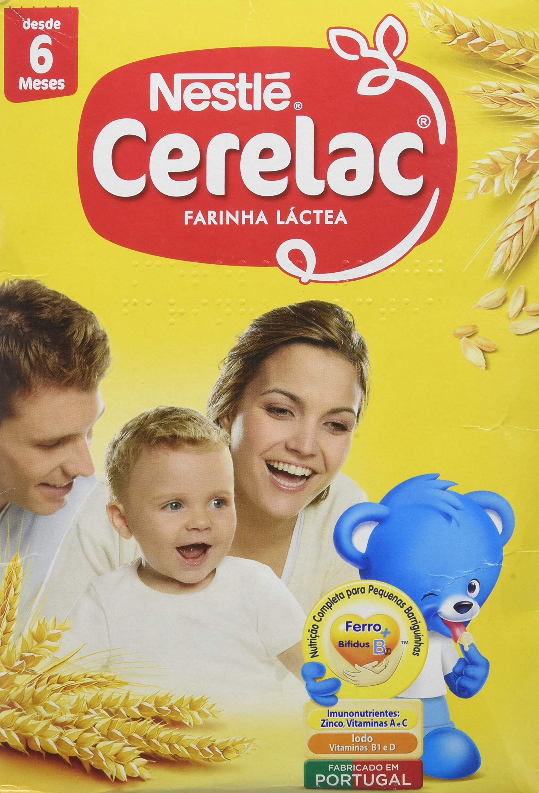 Nestlé cerelac farinha lactea – cérélac – (2x450g) – 900g