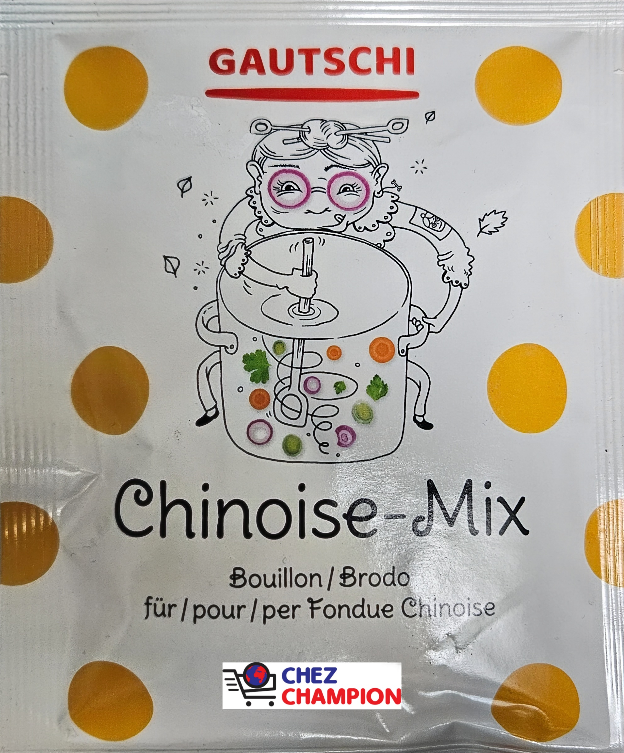 Gautschi chinoise-mix bouillon pour fondue chinoise – 47g