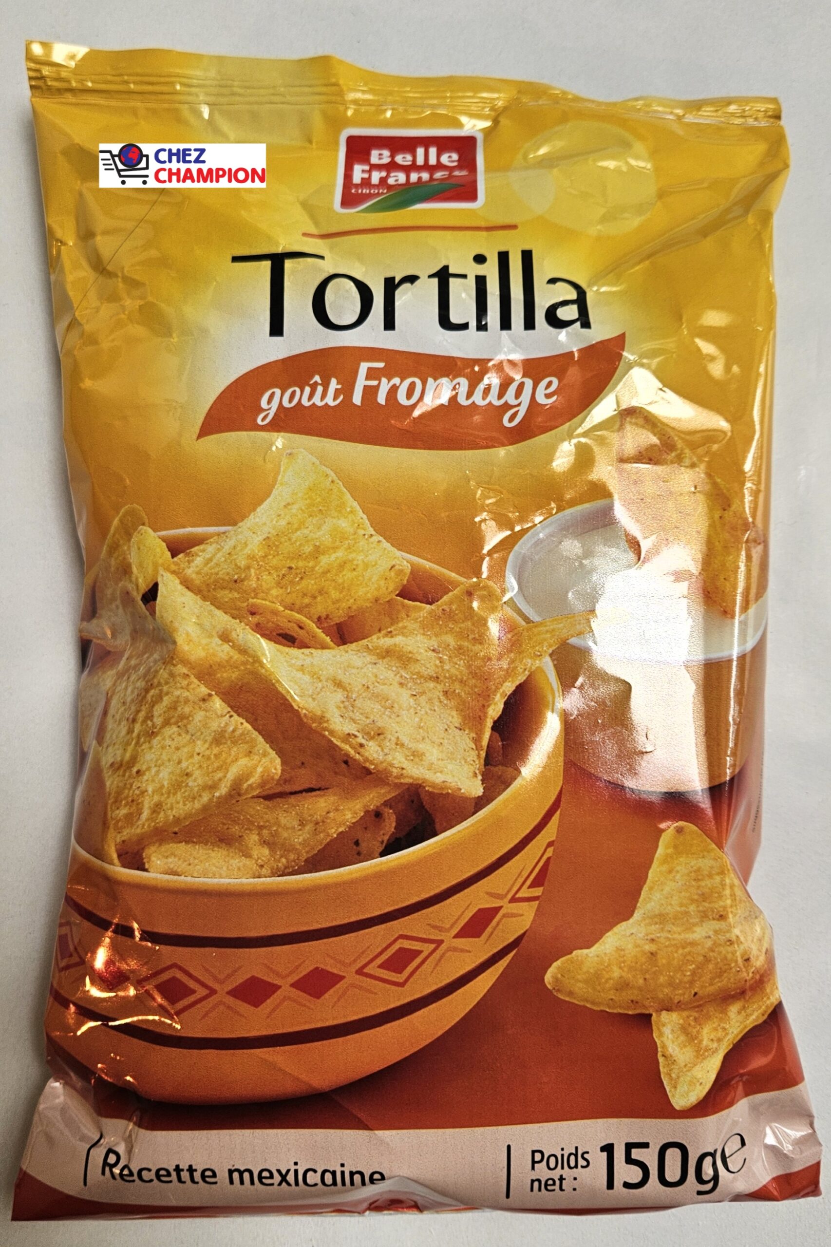 Belle france tortilla chips goût fromage – 150g