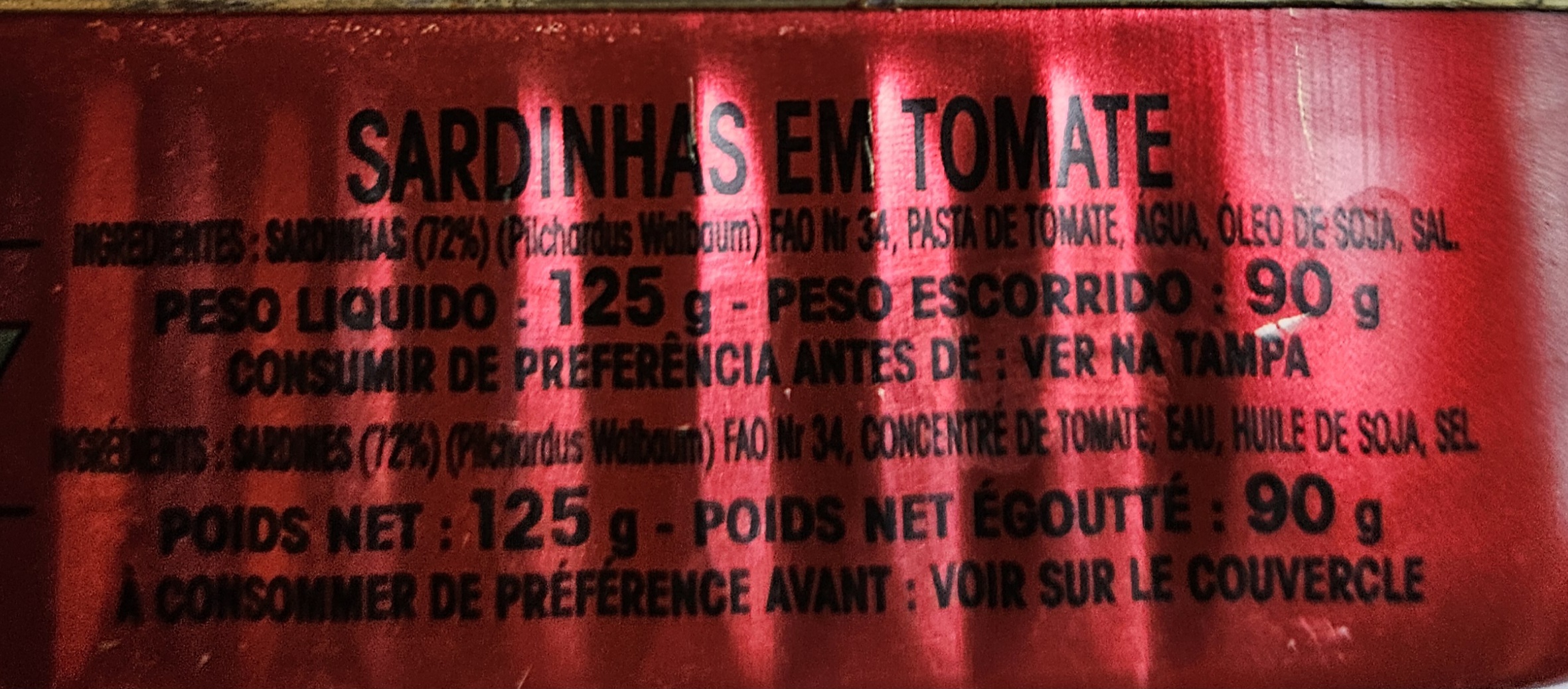 Anny sardines in tomato sauce – sardines à la sauce tomate – 125g
