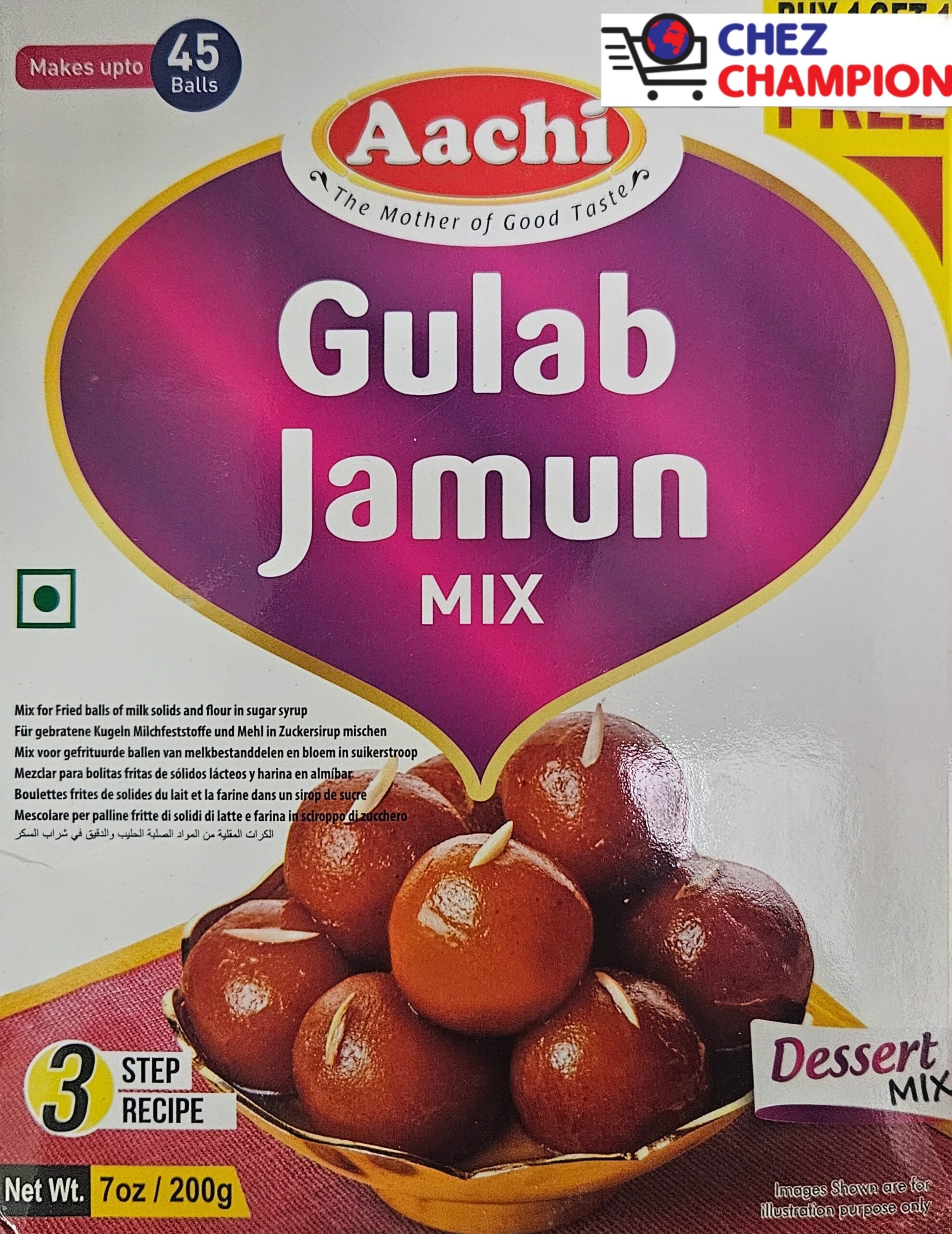 Aachi gulab jamun mix – préparation pour gulab jamun – 200g