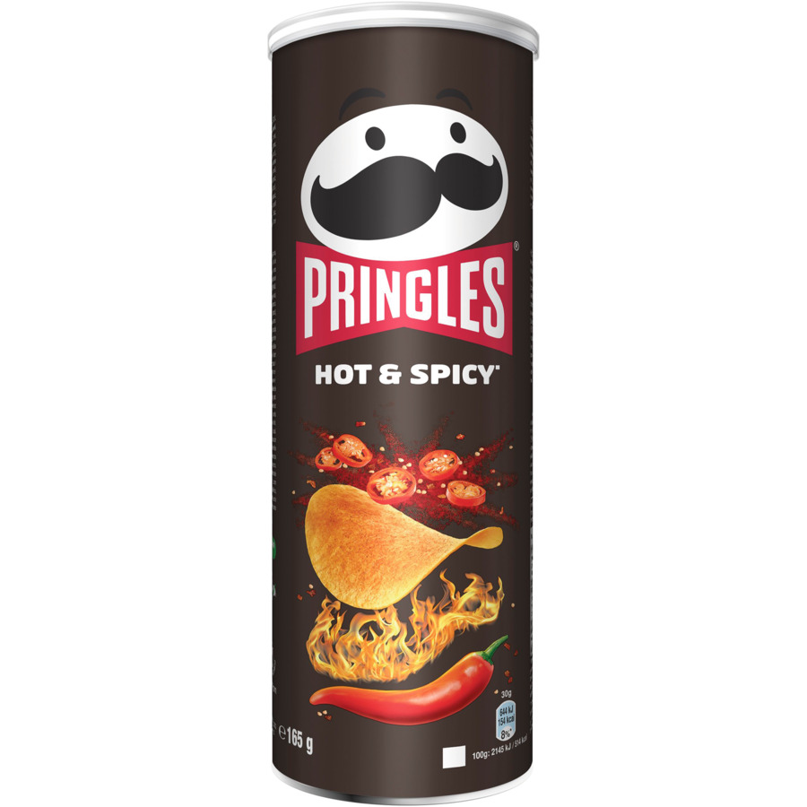 Pringles hot and spicy chips – 165g