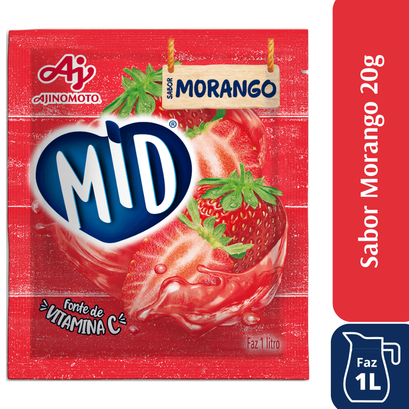 Ajinomoto preparado solido sabor de morango – mélange pour la préparation de boisson saveur fraise – 20g