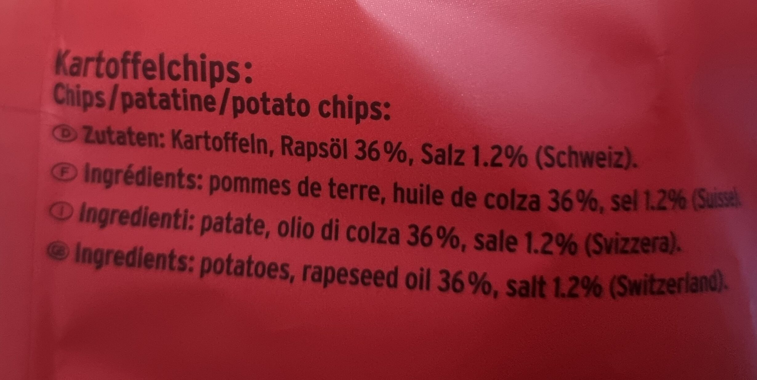 Zweifel chips nature original mit schweizer alpensalz und rapsöl – 280g
