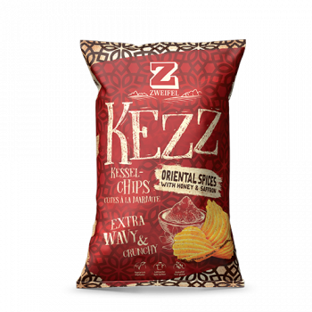 Zweifel kezz oriental spices with honey and saffron chips – chips oriental avec miel et safran – 110g
