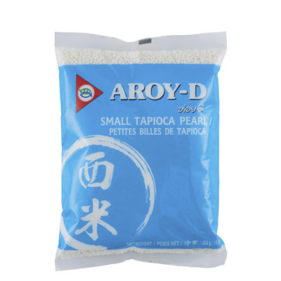 Aroy-D small tapioca pearl – petites billes de tapioca – 454g