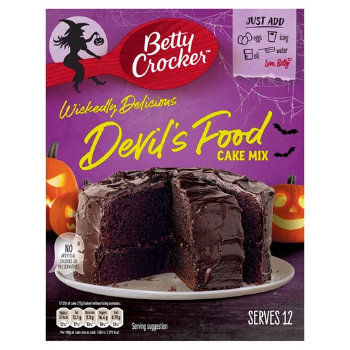Betty Crocker devils food cake mix – 425g