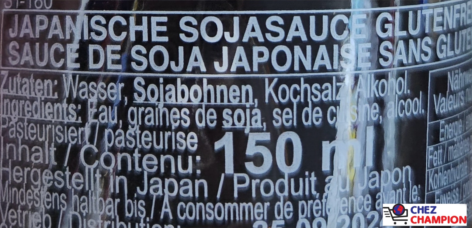 Yamasa tamari gluten free soy sauce – sauce de soja japonaise tamari – Japanische sojasauce – 150ml