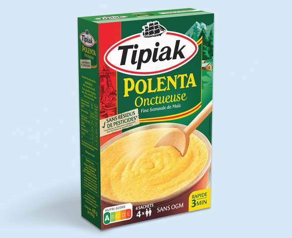 Tipiak polenta onctueuse – fine semoule de maïs – 400g