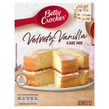Betty Crocker velvety vanilla cake mix – 425g
