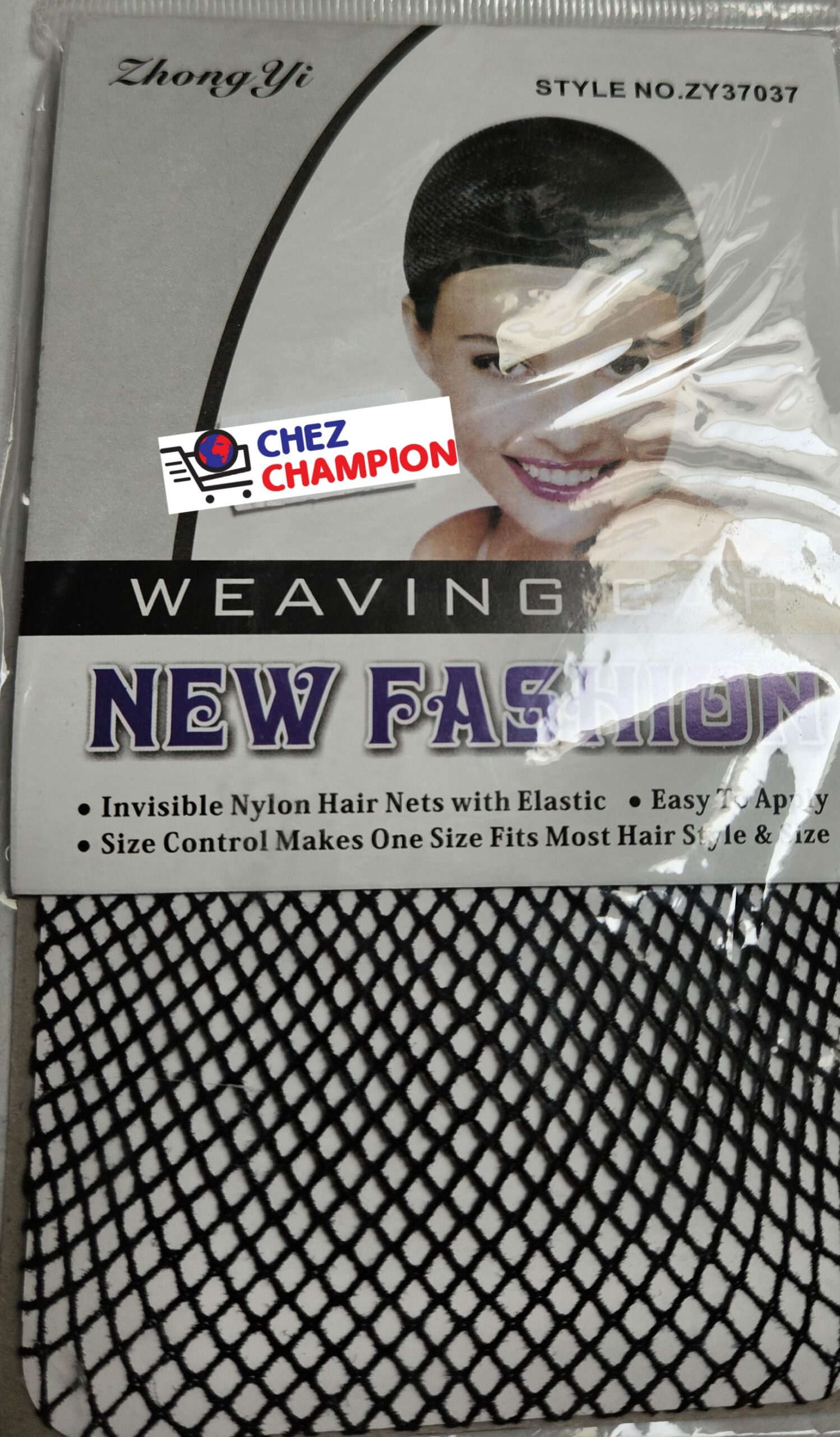 Weaving cap invisible nylon hair nets with elastic – bonnet perruque – 1 pièce