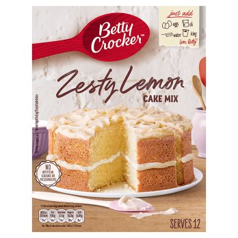 Betty crocker zesty lemon cake mix – 425g